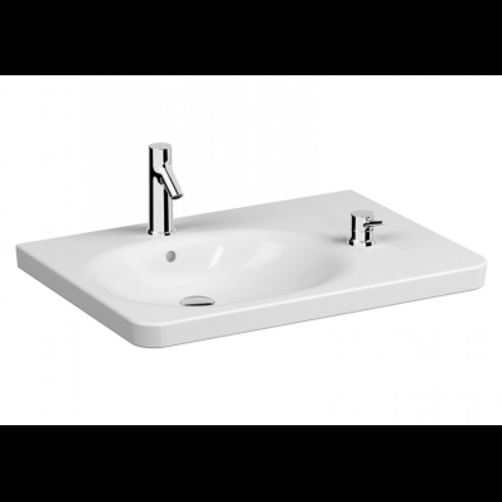 Vitra Asimetrik lavabo + Armatür seti, 80 cm