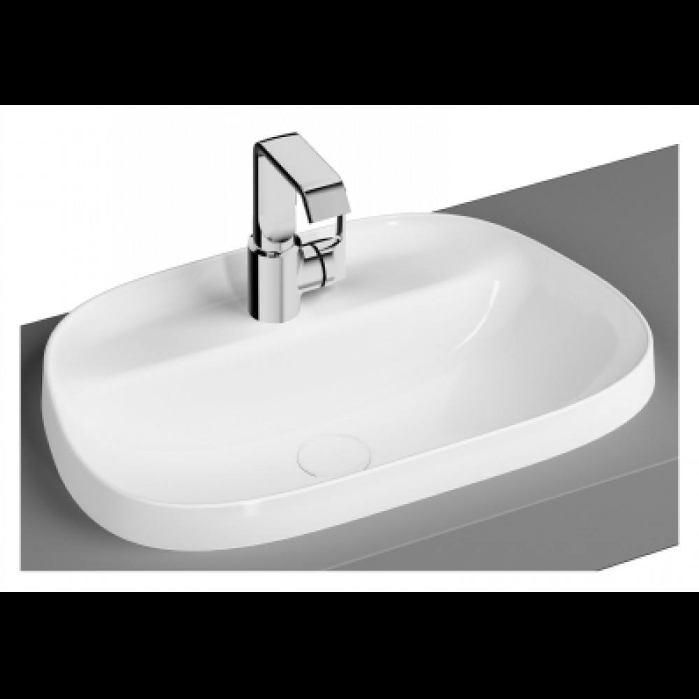 Vitra Armatür bantlı tezgah üstü TV lavabo, 57 cm